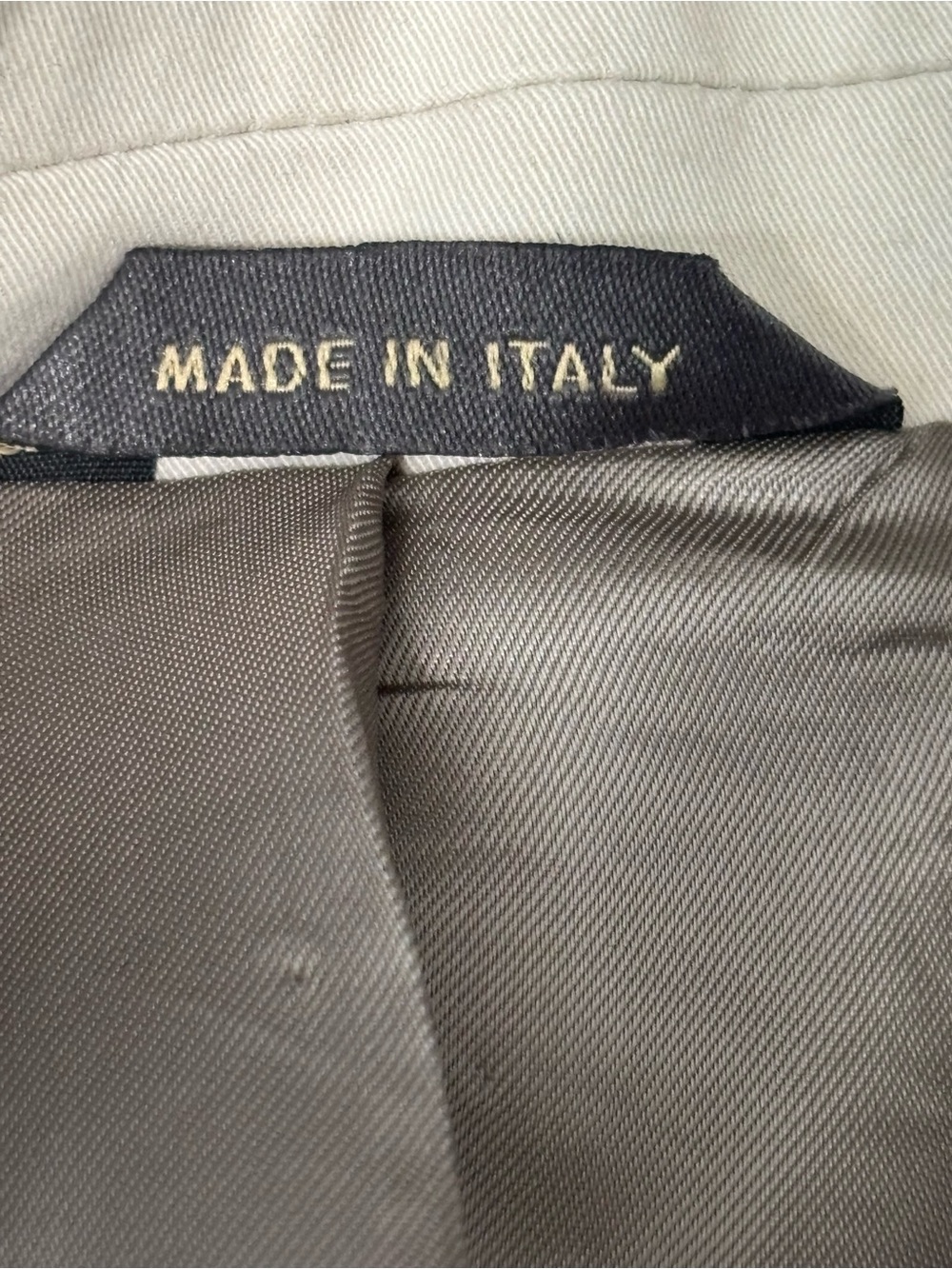 Banana Republic Beige Cotton Sport Coat 42S Short Summer Party Made In Italy - Picture 9 of 12